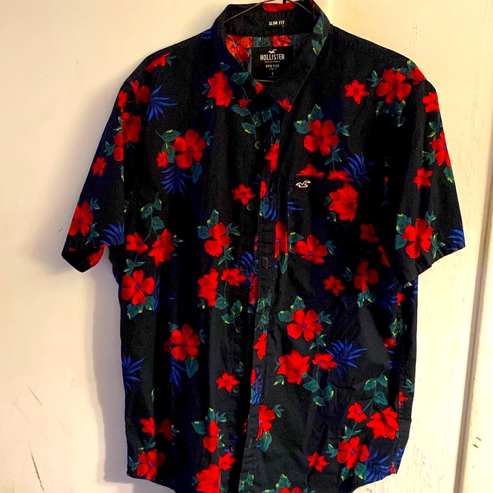 Hollister flower shirt
